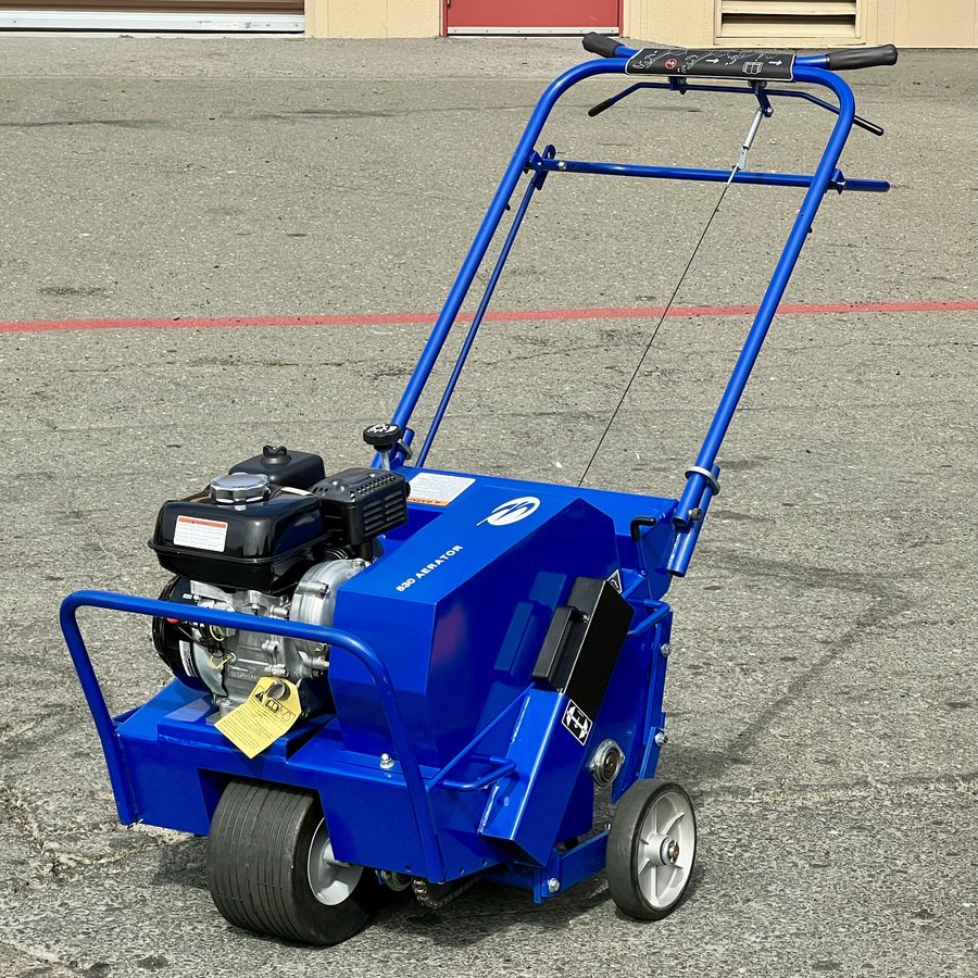 Walk-behind core aerator